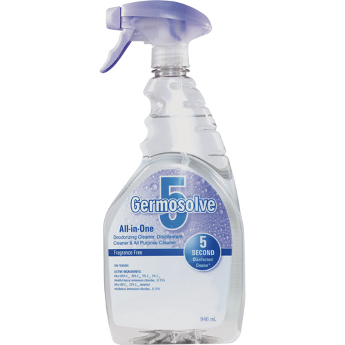 D&eacute;sinfectant et d&eacute;sodorisant Germosolve 5, 946 ml, Bouteille &agrave; g&acirc;chette Oxymax Inc
