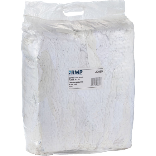 Wiper Rags, Fleece, White, 20 lbs. Oxymax Inc