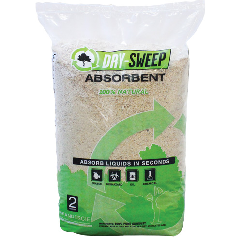 Absorbant naturel biod&eacute;gradable Dry Sweep, Sac, 22 lb (10 kg) Oxymax Inc
