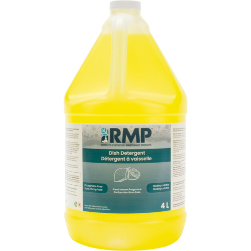 Savon au citron pour vaisselle Impact, Liquide, 4 L, Citron Oxymax Inc