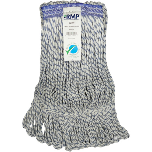 Candy-Striped Mop Head, Floor Finishing, Synthetic, Loop Style Oxymax Inc