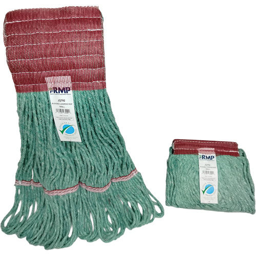T&ecirc;te de vadrouille &agrave; bande large, Antimicrobien/Finition de plancher/Sp&eacute;cialis&eacute;, Coton/Rayonne/Synth&eacute;tique, Style Boucle Oxymax Inc