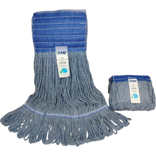 T&ecirc;te de vadrouille &agrave; bande large, Antimicrobien/Finition de plancher/Sp&eacute;cialis&eacute;, Coton/Rayonne/Synth&eacute;tique, Style Boucle Oxymax Inc