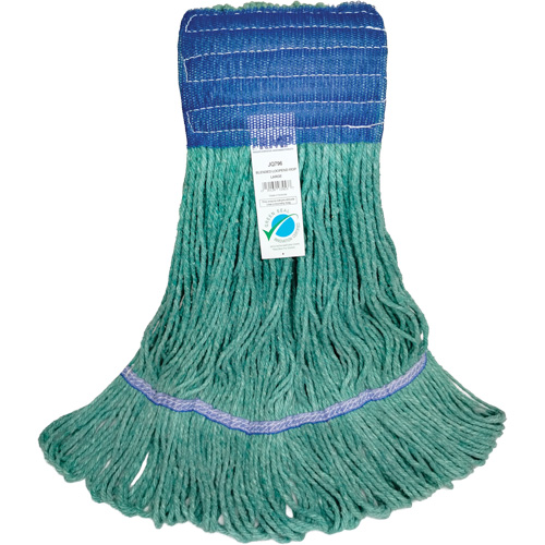 T&ecirc;te de vadrouille &agrave; bande large, Antimicrobien/Finition de plancher/Sp&eacute;cialis&eacute;, Coton/Rayonne/Synth&eacute;tique, Style Boucle Oxymax Inc