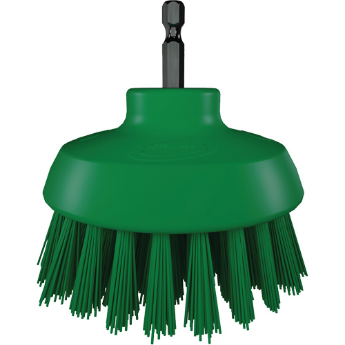 Brosse ronde HyDrive pour perceuse, Soies Tr&egrave;s ferme, Longueur de 3-1/10", Vert Oxymax Inc