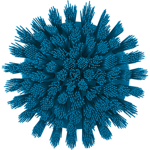 Brosse ronde HyDrive pour perceuse, Soies Tr&egrave;s ferme, Longueur de 3-1/10", Bleu Oxymax Inc
