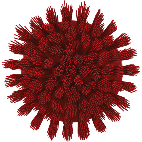 Brosse ronde HyDrive pour perceuse, Soies Tr&egrave;s ferme, Longueur de 3-1/10", Rouge Oxymax Inc