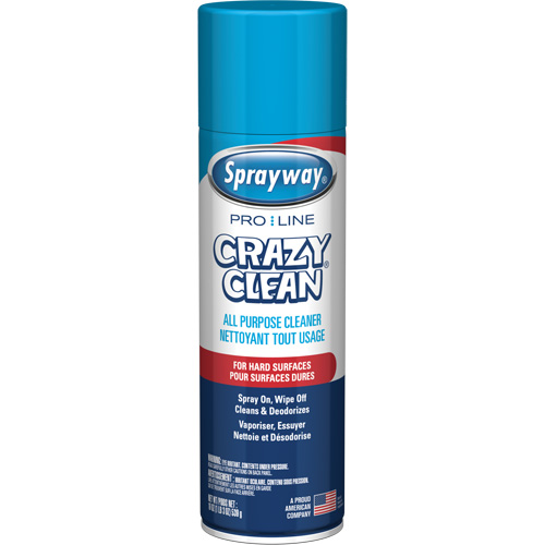 Nettoyant tout usage Pro Line Crazy Clean, 19 oz., Canette a&eacute;rosol Oxymax Inc