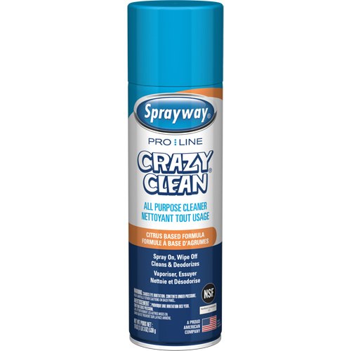 Nettoyant tout usage Pro Line Crazy Clean, 19 oz., Canette a&eacute;rosol Oxymax Inc