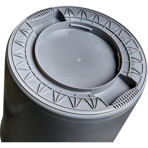 Grey Titan Garbage Container, Plastic, 20 US gal. Oxymax Inc