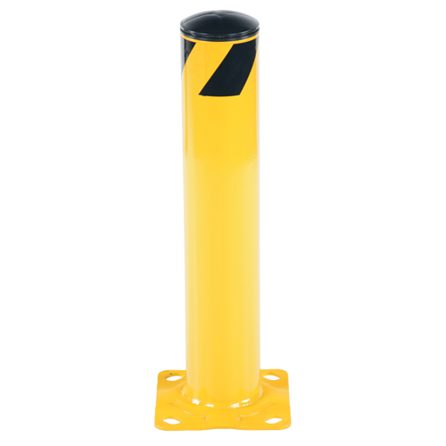 Safety Bollard, Steel, 24" H x 4.5" W, Yellow Oxymax Inc