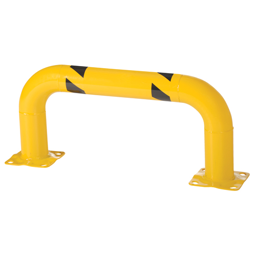 Garde-corps &agrave; profil bas pour rayonnages, 3' la x 1,4' h, Jaune Oxymax Inc