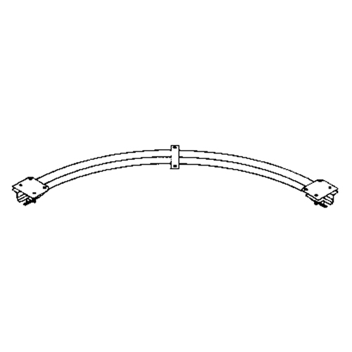 Ceiling Mounted 90° Curved Curtain Partition Track, 3' L Oxymax Inc