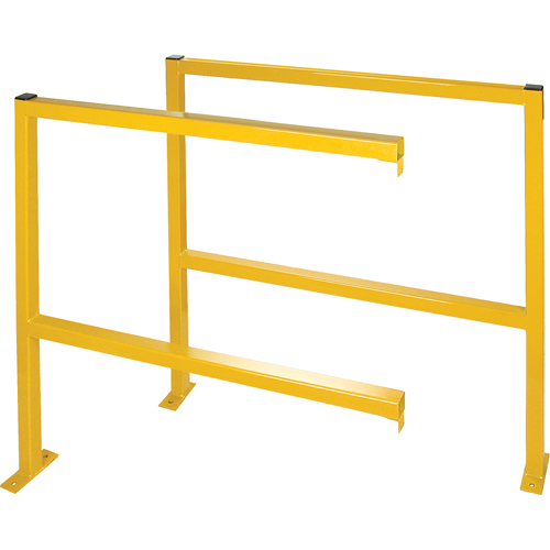 Perimeter Guards - Tubular Style, 48" W x 49-1/2" H, Yellow Oxymax Inc