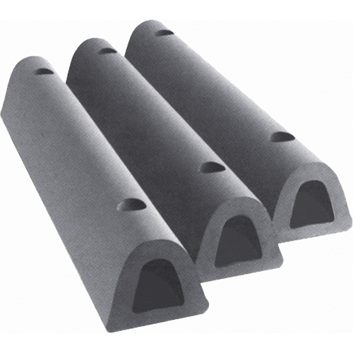 D&eacute;fenses de quai en caoutchouc refoul&eacute;, Caoutchouc, 4-1/2" la x 36" lo x 3-3/4" p Oxymax Inc