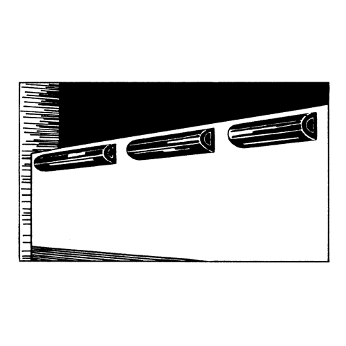 Extruded Rubber Dock Fenders, Rubber, 4-1/2" W x 12" L x 3-3/4" D Oxymax Inc