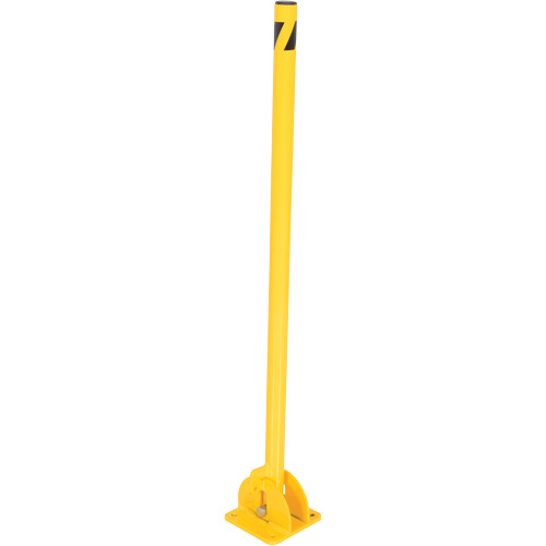 Butoirs repliables, Acier, 42" h x 1-3/4" la, Jaune Oxymax Inc