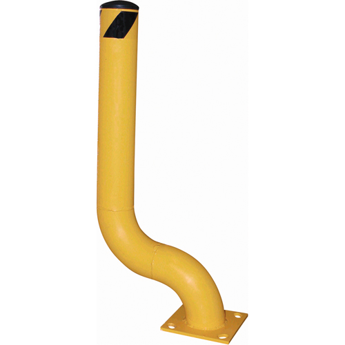 Borne d&eacute;sax&eacute;e, Acier, 36-1/8" h x 8" la, Jaune Oxymax Inc