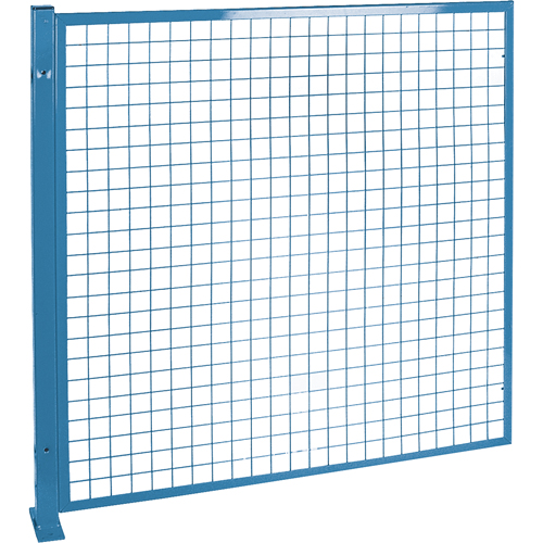 Protecteurs de p&eacute;rim&egrave;tre - Style treillis m&eacute;tallique, 4' h x 4' la, Bleu Oxymax Inc