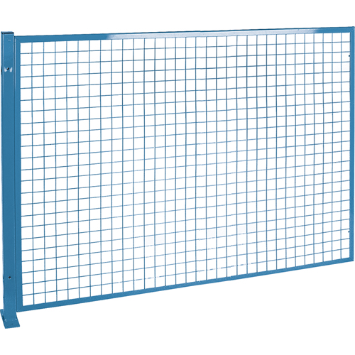 Protecteurs de p&eacute;rim&egrave;tre - Style treillis m&eacute;tallique, 4' h x 8' la, Bleu Oxymax Inc