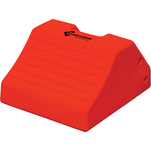 Cales-roue robustes, Polyur&eacute;thane, Jaune s&eacute;curit&eacute;, 15-1/2" la x 17-7/10" p x 10" h Oxymax Inc