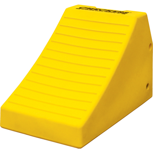 Cales-roue robustes, Polyur&eacute;thane, Jaune s&eacute;curit&eacute;, 14-1/2" la x 24-3/5" p x 16" h Oxymax Inc