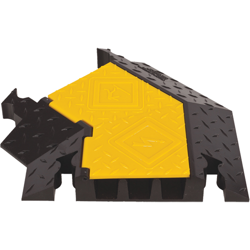 Yellow Jacket&reg; 3-Channel Heavy Duty Cable Protector - Left Turn Oxymax Inc