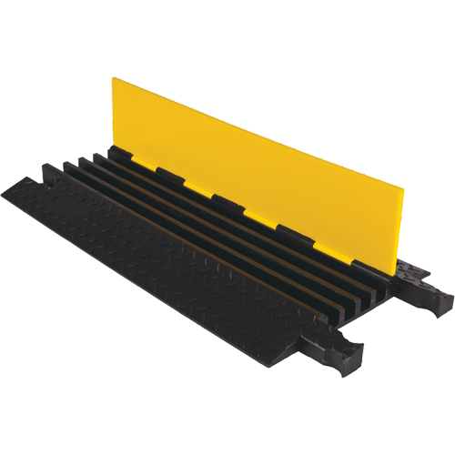 Protecteur de c&acirc;ble robuste Yellow Jacket, 4 canaux, 36" lo x 17,5" la x 2" h Oxymax Inc