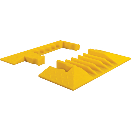 Yellow Jacket&reg; 5-Channel Heavy Duty Cable Protector - End Caps Oxymax Inc
