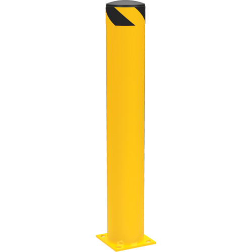 Bornes de s&eacute;curit&eacute; tubulaire, Acier, 42" h x 6-5/8" la, Jaune Oxymax Inc