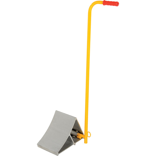 Aluminum Wheel Chock With Handle, 7" W x 11-7/8" D x 7-11/16" H Oxymax Inc