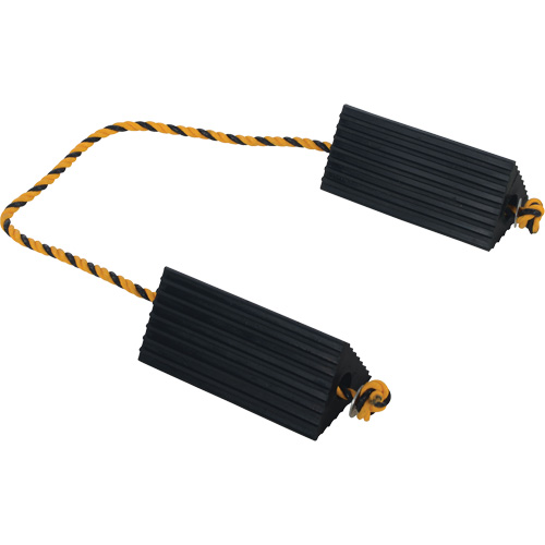 Airline Wheel Chock, 5" x 10" x 4-1/2", Black Oxymax Inc