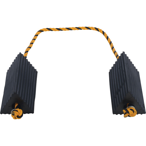 Airline Wheel Chock, 5" x 10" x 4-1/2", Black Oxymax Inc