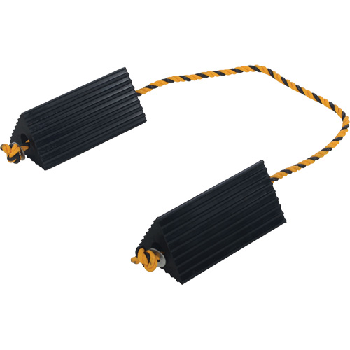Airline Wheel Chock, 5" x 10" x 4-1/2", Black Oxymax Inc