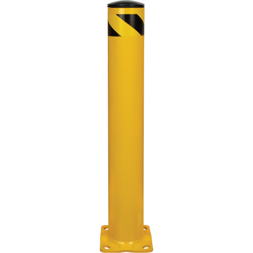 Safety Bollard, Steel, 36" H x 5-1/2" W, Yellow Oxymax Inc