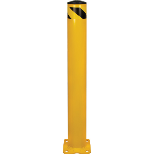 Safety Bollard, Steel, 42" H x 5-1/2" W, Yellow Oxymax Inc
