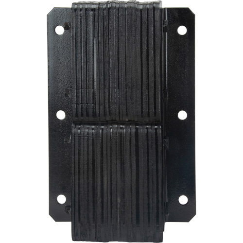 Laminated Dock Bumpers, Vertical, Rubber, 11" W x 4" D x 20" H Oxymax Inc