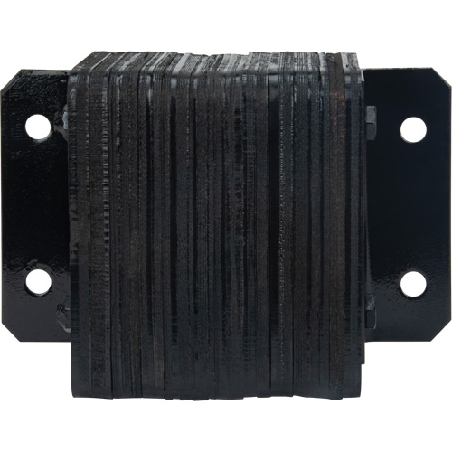 Laminated Dock Bumpers, Horizontal, Rubber, 12" W x 4" D x 10" H Oxymax Inc