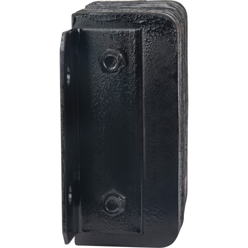 Laminated Dock Bumpers, Horizontal, Rubber, 12" W x 4" D x 10" H Oxymax Inc