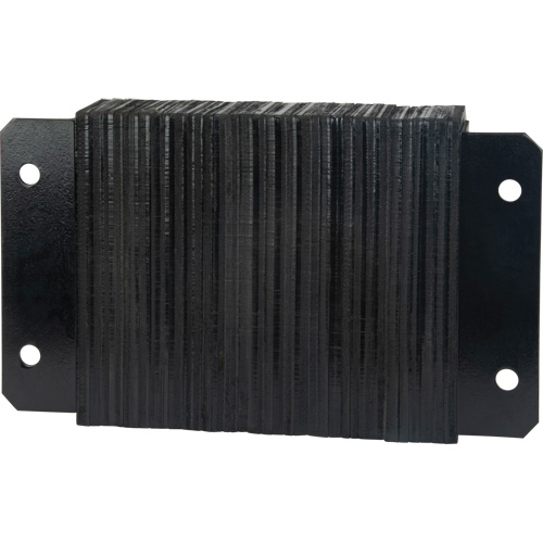 Laminated Dock Bumpers, Horizontal, Rubber, 18" W x 4" D x 12" H Oxymax Inc