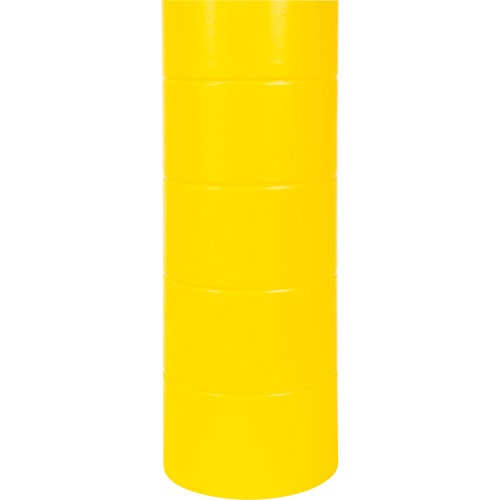 Capuchon en poly&eacute;thyl&egrave;ne pour borne de protection, 6-5/8" dia. x 60" l, Rouge/Jaune Oxymax Inc