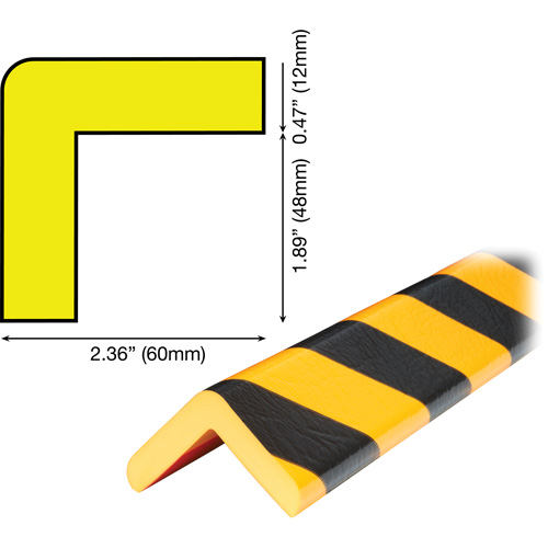 Butoir de protection de coin mod&egrave;le H Plus 1M Oxymax Inc