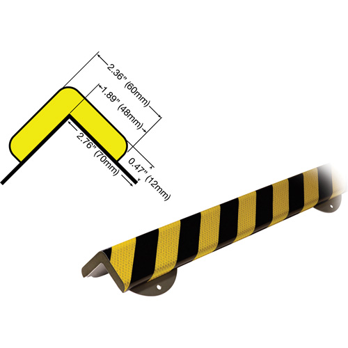 WPK-H+ Profile 1M Corner Protection Bumper Guard Wall Protection Kit Oxymax Inc