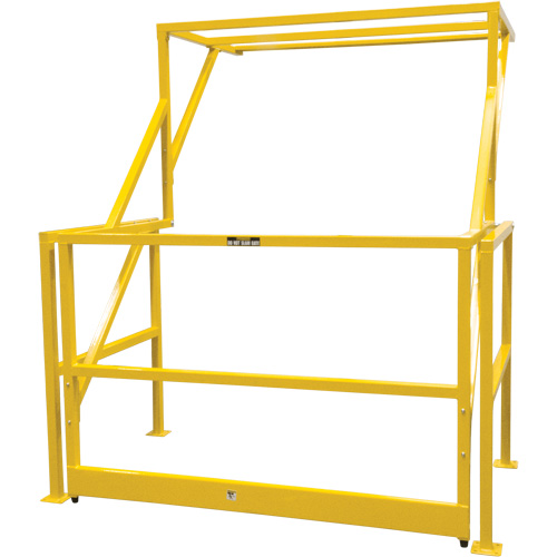 Barri&egrave;re de s&eacute;curit&eacute; pour mezzanine, 70" lo x 77" ha, 78" &eacute;lev&eacute;e, Jaune Oxymax Inc