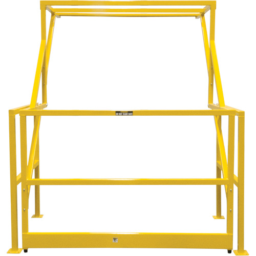 Barri&egrave;re de s&eacute;curit&eacute; pour mezzanine, 70" lo x 77" ha, 78" &eacute;lev&eacute;e, Jaune Oxymax Inc