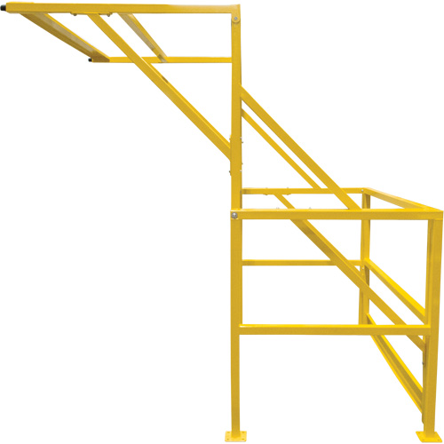 Barri&egrave;re de s&eacute;curit&eacute; pour mezzanine, 70" lo x 77" ha, 78" &eacute;lev&eacute;e, Jaune Oxymax Inc