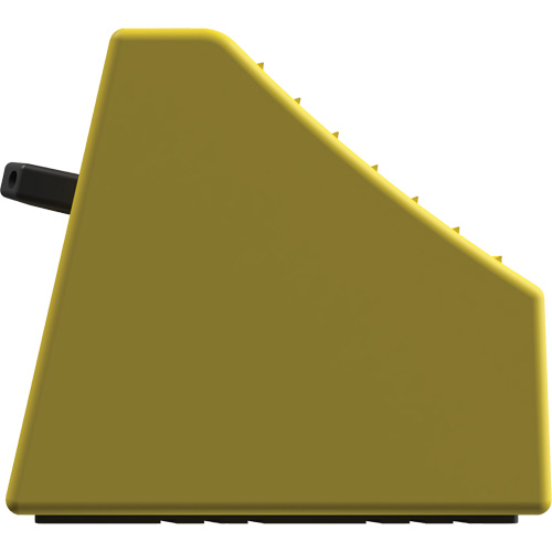 Cale de roue ultra-robuste pour l'exploitation mini&egrave;re Checkers Safety sans support, PEHD, Jaune, 14-1/2" la x 17-1/2" p x 16" h Oxymax Inc