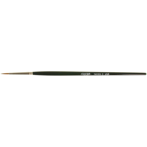 Artist Paint Brush, 3/32" Brush Width, Red Sable, Wood Handle Oxymax Inc