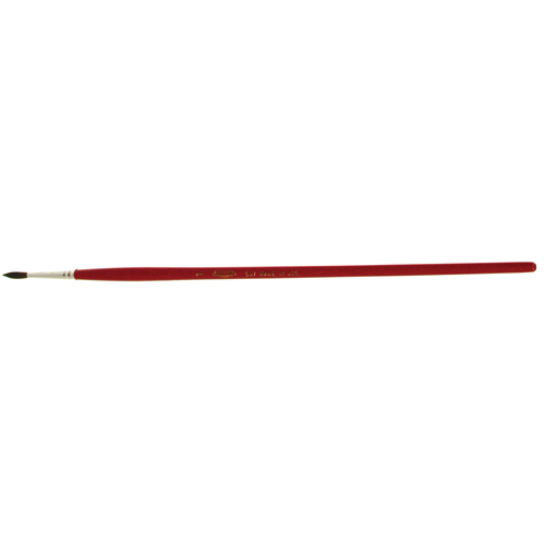 Pinceau de forme ronde pour marquage, Largeur de la brosse de 9/64", Soie de chameau, Manche &agrave; Bois Oxymax Inc