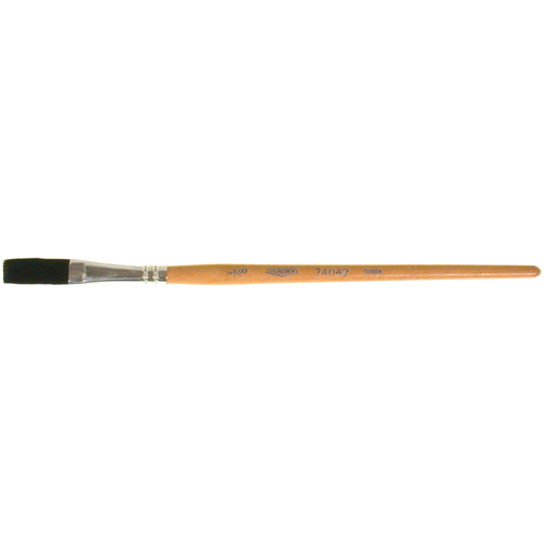 Pinceau une passe, Largeur de la brosse de 3/8", Soie de bœuf, Manche &agrave; Bois Oxymax Inc